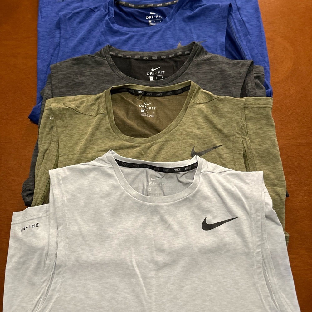 4 (four) Nike Dri-Fit Sleeveless Men Shirts Large